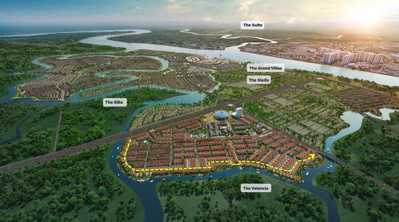 Phối cảnh phân khu The Valencia Aqua City