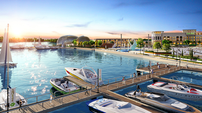 Khu đô thị sinh thái thông minh Aqua City quy mô 1.000ha, được quy hoạch hoàn chỉnh tiện ích ngay tại phía Đông TP HCM. Ảnh: Novaland
