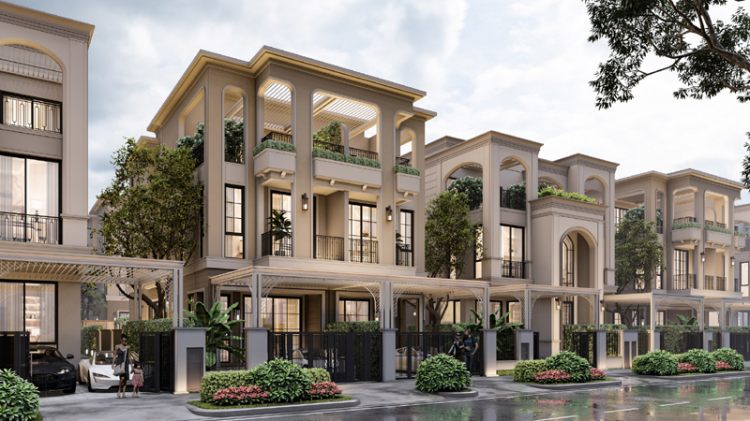 Biệt thự song lập “Song gia tuyệt tác” tại đô thị đảo Phượng Hoàng, Aqua City
