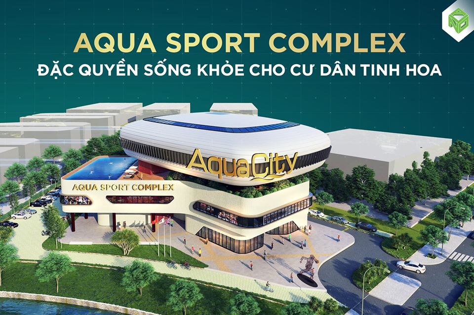 Phối cảnh trung tâm thể thao đa năng Aqua City Complex với tổng diện tích 8.000m2