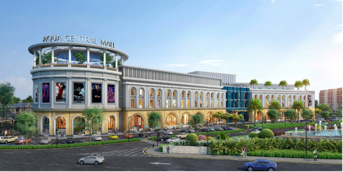 Cùng với các phố mua sắm, Aqua Central Mall quy mô 1,4ha do Nova Retail vận hành sẽ mang đến cho cư dân và du khách những trải nghiệm mua sắm thời thượng.