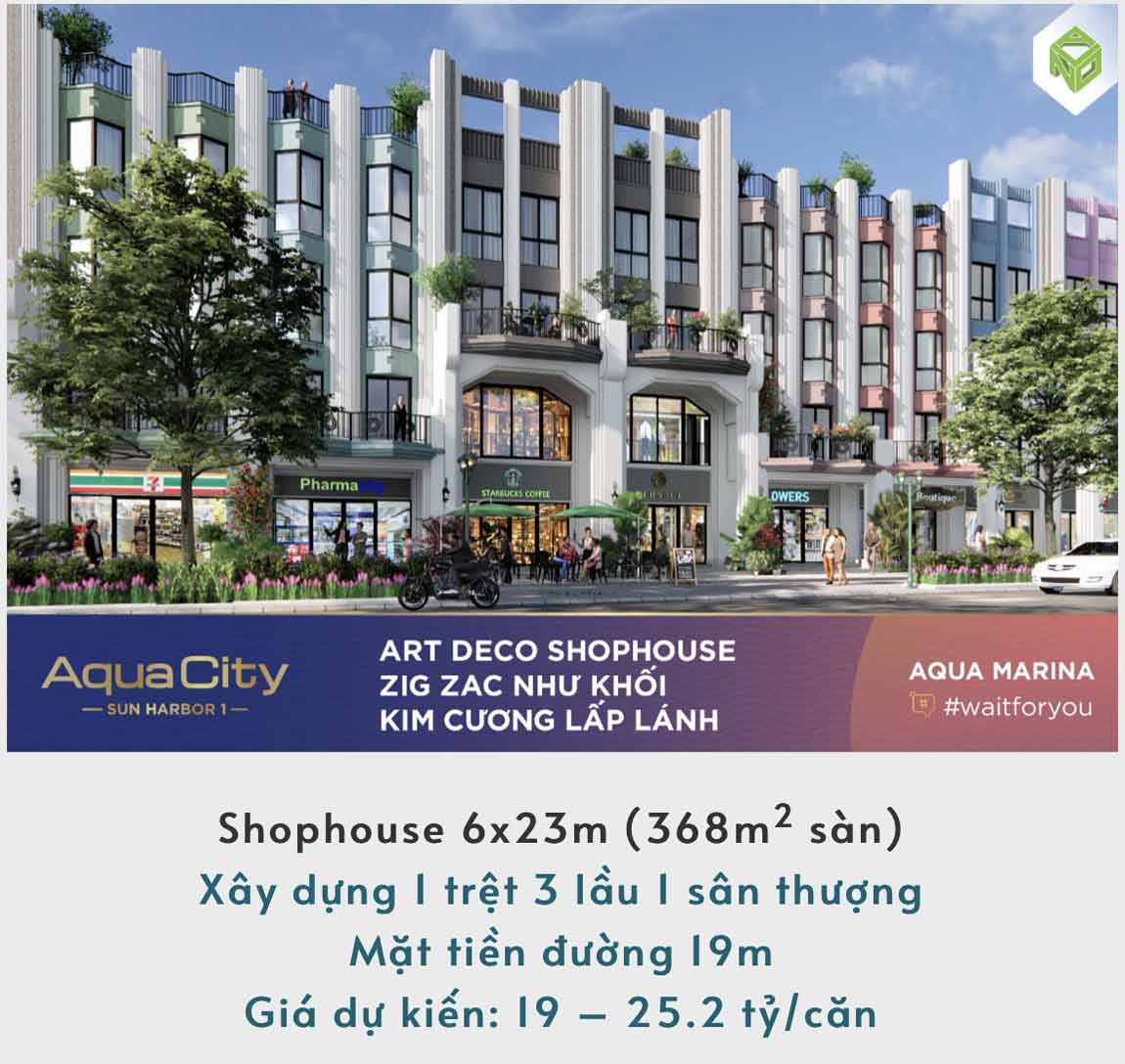 Giá bán Shophouse 6x23m và thiết kế chi tiết